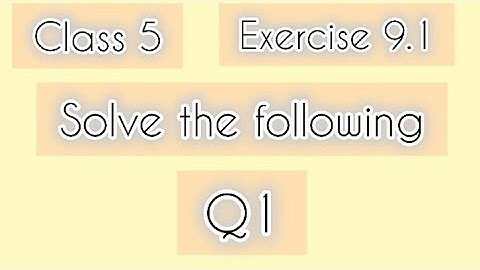 Class 5th|Mathematics|Chapter 9 |Exercise 9.1|Solve the following questions | Perimeter and Area