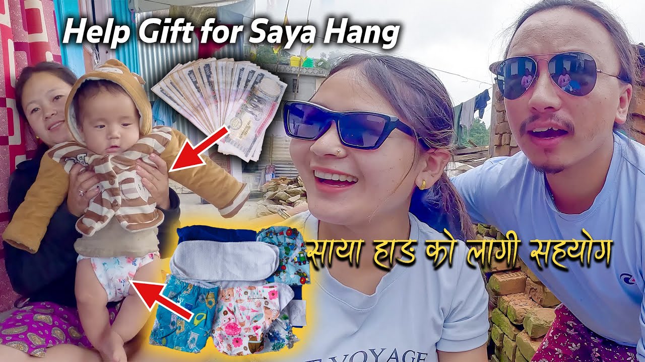 A Help Gift came again for Saya Hang Rai | We are going to the market | Village life Vlog | KedarRai