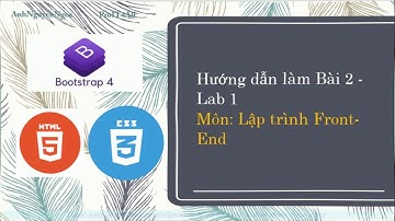 Lab 1.B2: Thiết kế phần Header cho trang web sử dụng Bootstrap 4