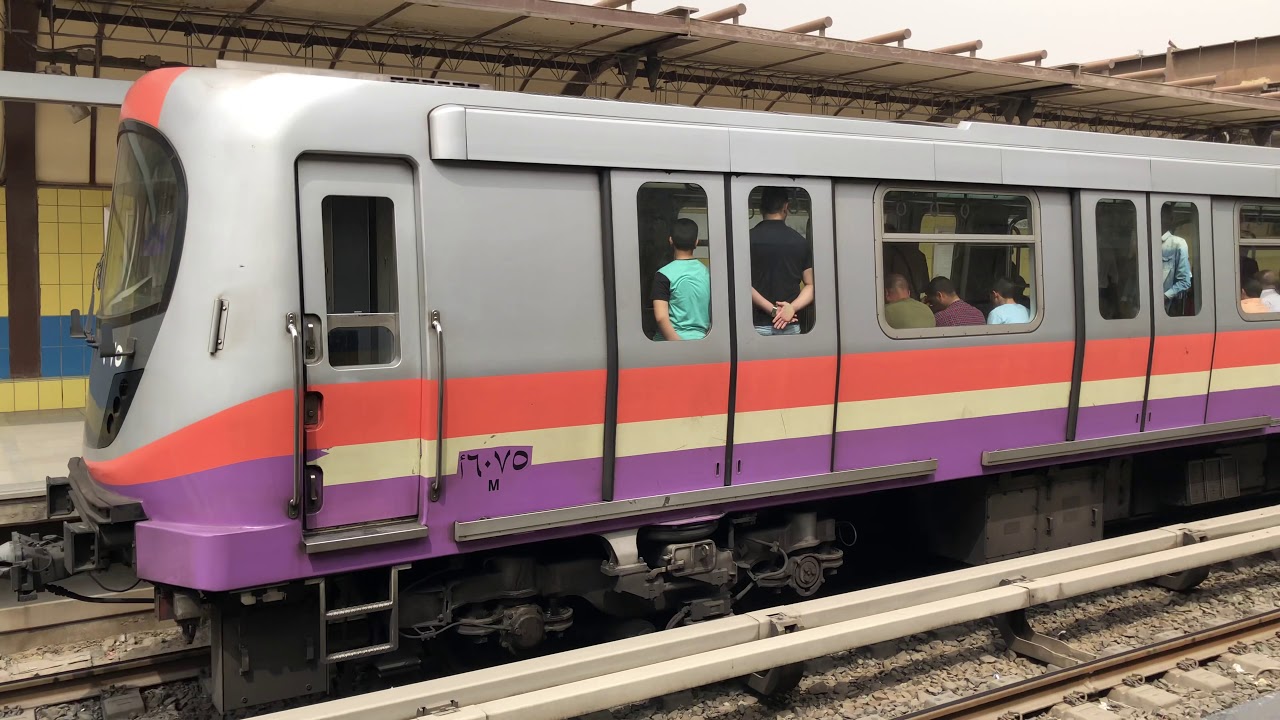 【日本でも聞き覚えのある響く東芝GTO-VVVF&近畿車輛製車両】エジプト🇪🇬カイロ地下鉄@ギザ駅