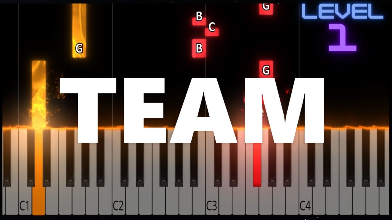 Team Lorde EASY Piano Tutorial YouTube