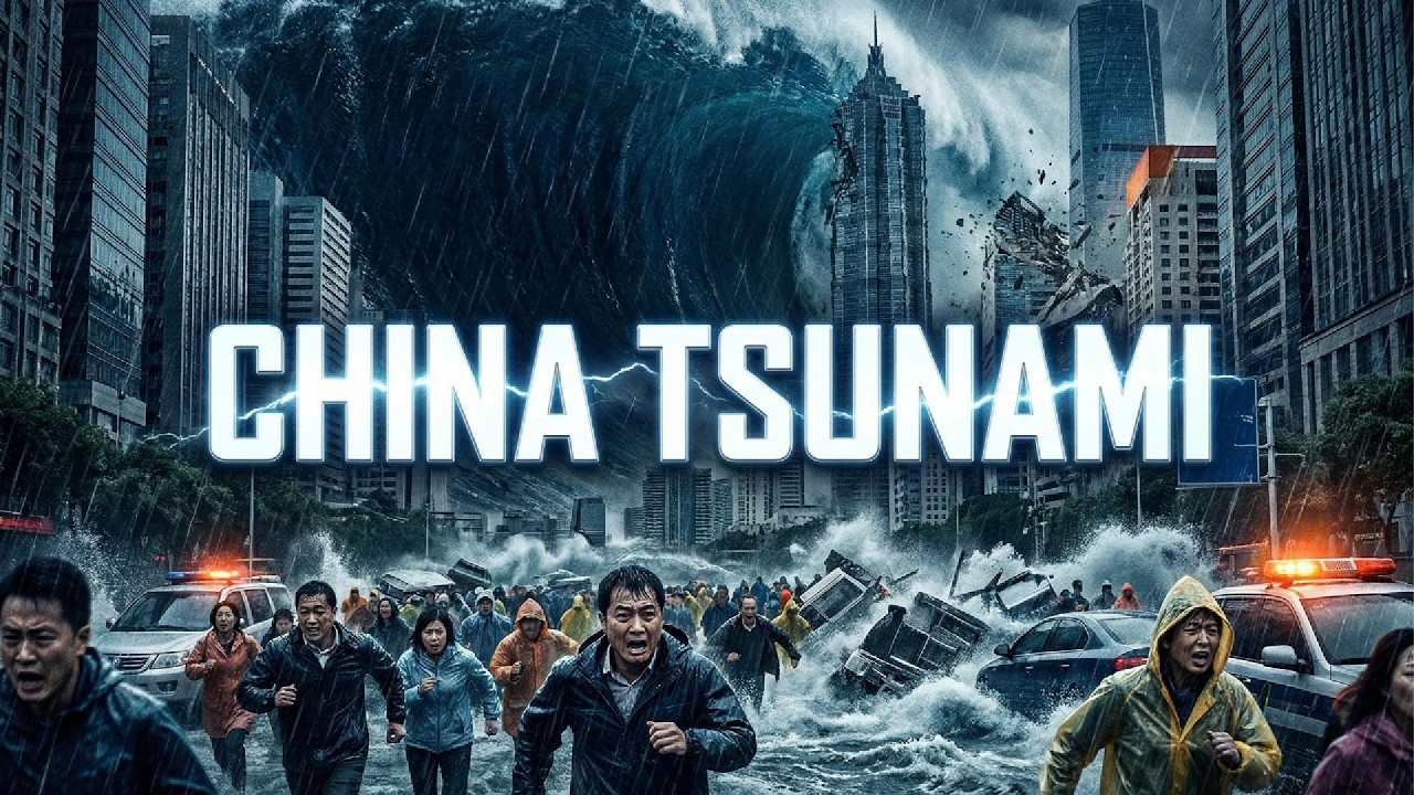 Mega Tsunami Ravages China: Epic CGI Simulation of Colossal Wave Apocalypse!