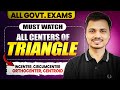All Centers of Triangle in One Video | Incenter Circumcenter Orthocenter Centroid | SSC &amp; Railway