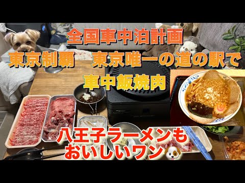 【キャンピングカー】全国車中泊計画　東京制覇編　やっぱり車中飯の焼肉は美味い