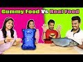Gummy Food Vs Real Food Eating Challenge | Gummy Food Vs Real Food Eating Competition