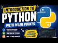 INTRODUCTION TO PYTHON | DATATYPES | FEATURES OF PYTHON | FOR BEGINNERS |