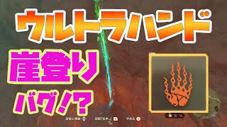 【ティアキン】意外としらないウルトラハンドで崖を登りバグ？のやり方【ゼルダの伝説　ティアーズオブザキングダム】