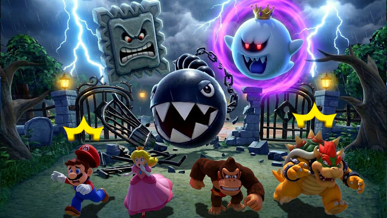 【スーパーマリオパーティ ジャンボリー】 ミニゲーム4人対戦！マリオ VS ピーチ VS ドンキーコング VS クッパ