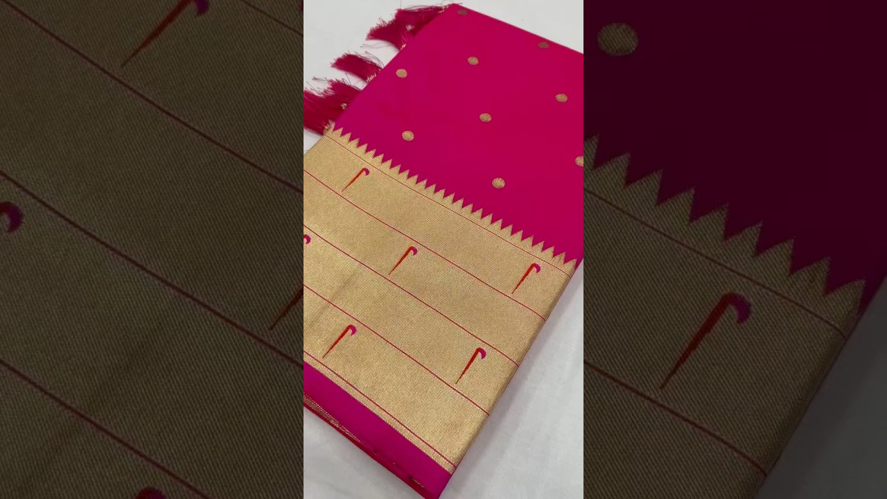 Peacock Soft Silk Wedding Paithani Saree