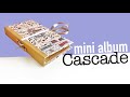 SCRAPBOOKING TUTO mini album CASCASDE facile I LYDILLE I