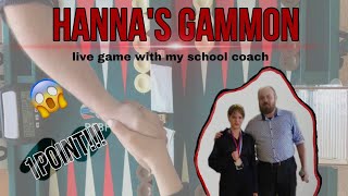 Ханна Полякова VS Илья Сафронов |Backgammon coaching•Analysis•1point|