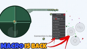 MACRO IS BACK (IOS) MACRO IN CLASSIC MODE 🥂 (AGAR.IO MOBILE)