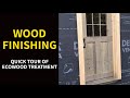 WOOD FINISHING: Quick Tour of Ecowood Treatment WOOD FINISHING: Quick Tour of Ecowood Treatment
