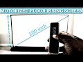 Motorized floor rising projector screen from vividstorm  works with 4k3duprojectors  part 2