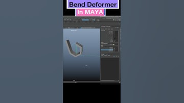 Maya Bend Deformer Short| Curve or Bend mesh #3dmodelingtutorial #tools #bend