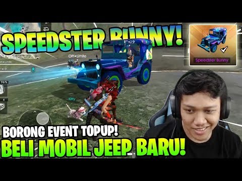 BELI KALENG TERBARU! KEREN ABIS SKIN SPEEDSTER BUNNY JEEP! - Garena Free Fire