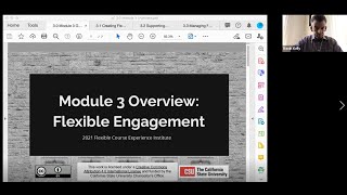Module 3.0 Overview: Synchronous Session