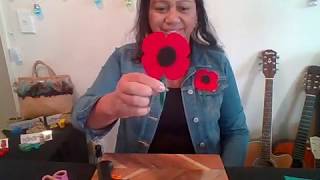 How to make a felt poppy