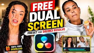 FREE Dual Screen Preset for DaVinci Resolve 21