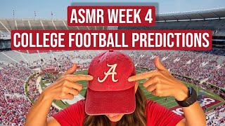 College Football Week 4 Predictions (ASMR) | Picks & Upsets screenshot 4