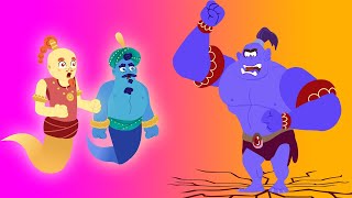 Aladdin and the Magic Lamp - The OGRE puts the Genies in difficulty - Fairy Tales stories for kids