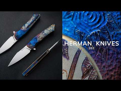 FOLDING KNIFE FOLDER BEE  M390 HERMAN KNIVES