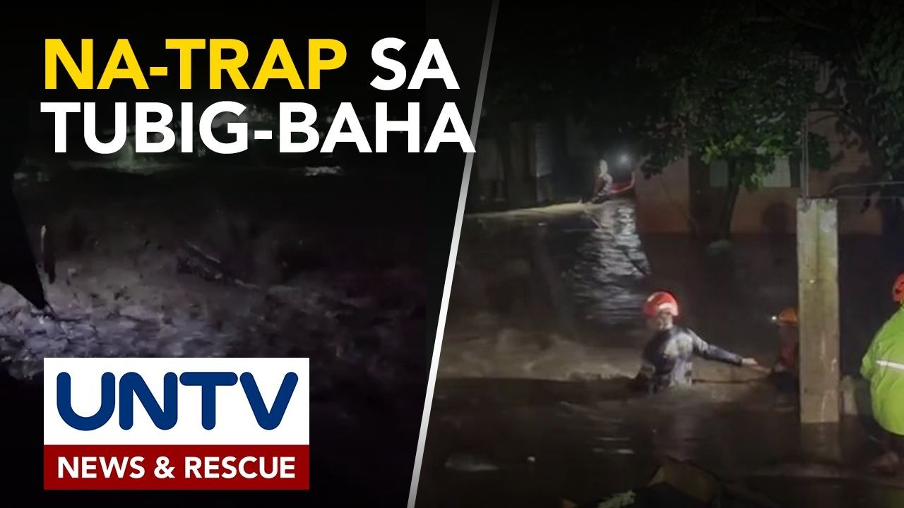 Ilang residente sa Iligan, natrap dahil sa mabilis na pagragasa ng tubig-baha