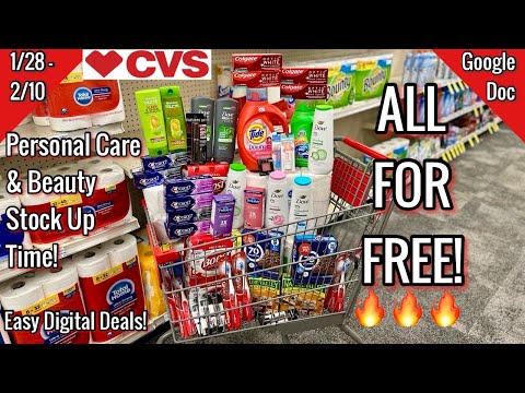 CVS Free & Cheap Coupon Deals & Haul | 1/28 – 2/10|Free Personal Care & Beauty 🥰|Learn CVS Couponing