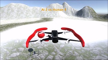A Game of Drones: Reinforcement Learning in a Videogame