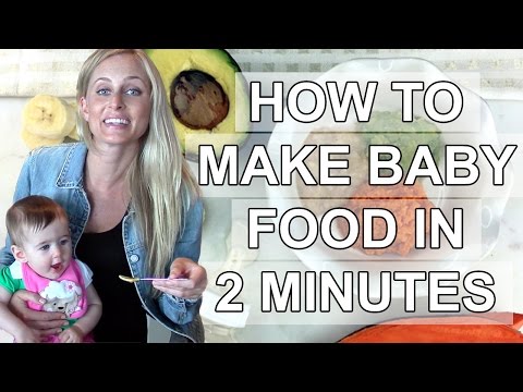 How to Make Baby Food in 2 Minutes, No Blender Needed!