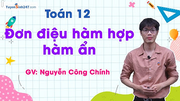 Đơn điệu hàm hợp, hàm ẩn (VDC) - Toán 12 | Thầy: Nguyễn Công Chính