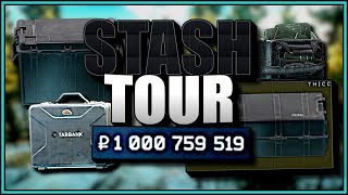 PvE Billionaire STASH TOUR - Tarkov PvE