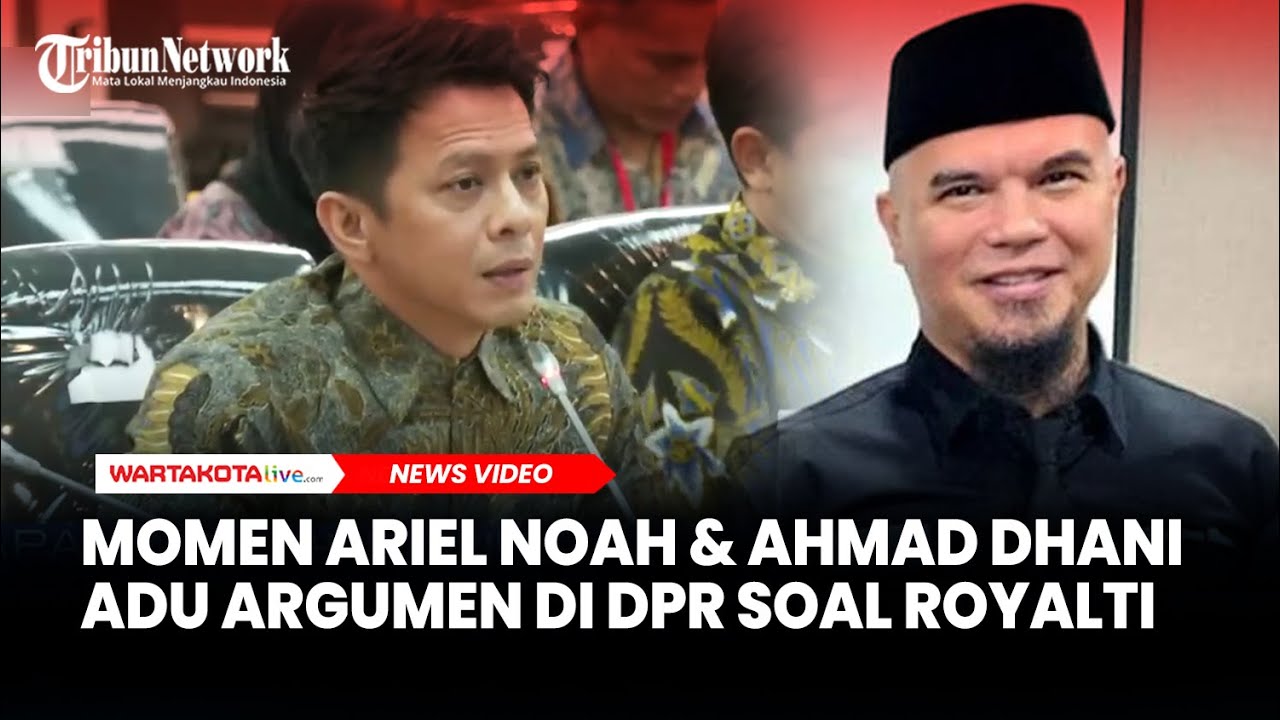 Momen Ariel NOAH dan Ahmad Dhani Adu Argumen di DPR Soal Royalti Penyanyi