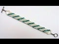 Go Green Bracelet 2. Beading Jewelry Pattern for Beginners