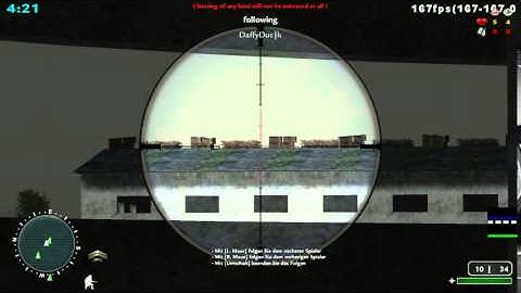 COD2 Sniper server player DaffyDuc/k wallhack