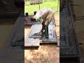 Grinding process of 3ft padded iron door with solid steel made by Amazing Grace #everyone #fypシ