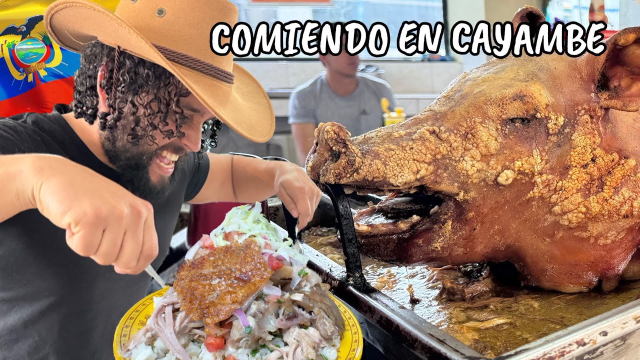 PROBANDO COMIDA EN CAYAMBE • ECUADOR🇪🇨/ ¿Será buena su Gastronomía?🍖