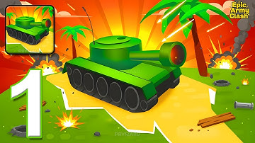 Epic Army Clash - Gameplay Walkthrough Part 1 - Army Troops Commander Game (iOS, Android)