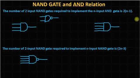 NAND and AND gate relation | how to make multi-input AND and NAND gate using 2-input NAND GATE