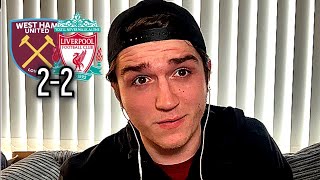 WHO DOES SALAH THINK HE IS 😡 POOR EXAMPLE FOR YOUNG PLAYERS | WEST HAM 2-2 LIVERPOOL