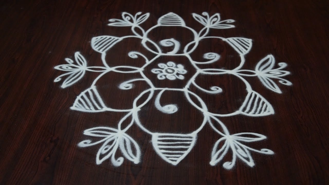 very simple rangoli designs || simple traditional rangoli designs ...