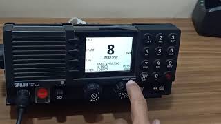 Gmdss Practical ( VHF DSC Sailor 6222 )