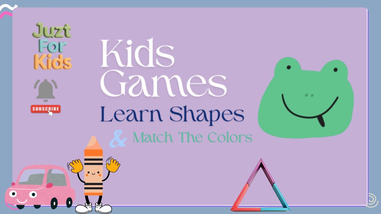 Learn Shapes & Match The Color Car – Fun Preschool Learning Games for Kids | JuztForKids