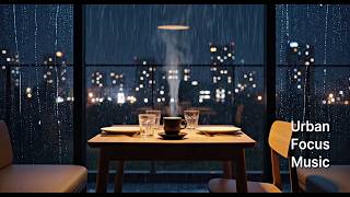 Rainy Dinner Table Study Music for Calm Focus and Relaxation (3 Hours)