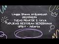 Tugas Praktik 2 Pemrograman Java | Program Aplikasi Restoran Sederhana