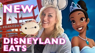 Eating Disneyland's NEWEST Meals: Tiana's Palace & San Fransokyo Square | Big Hero 6 Details, Snacks