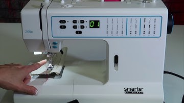 SMARTER by PFAFF 260c 13 Cool Foot Control Feature