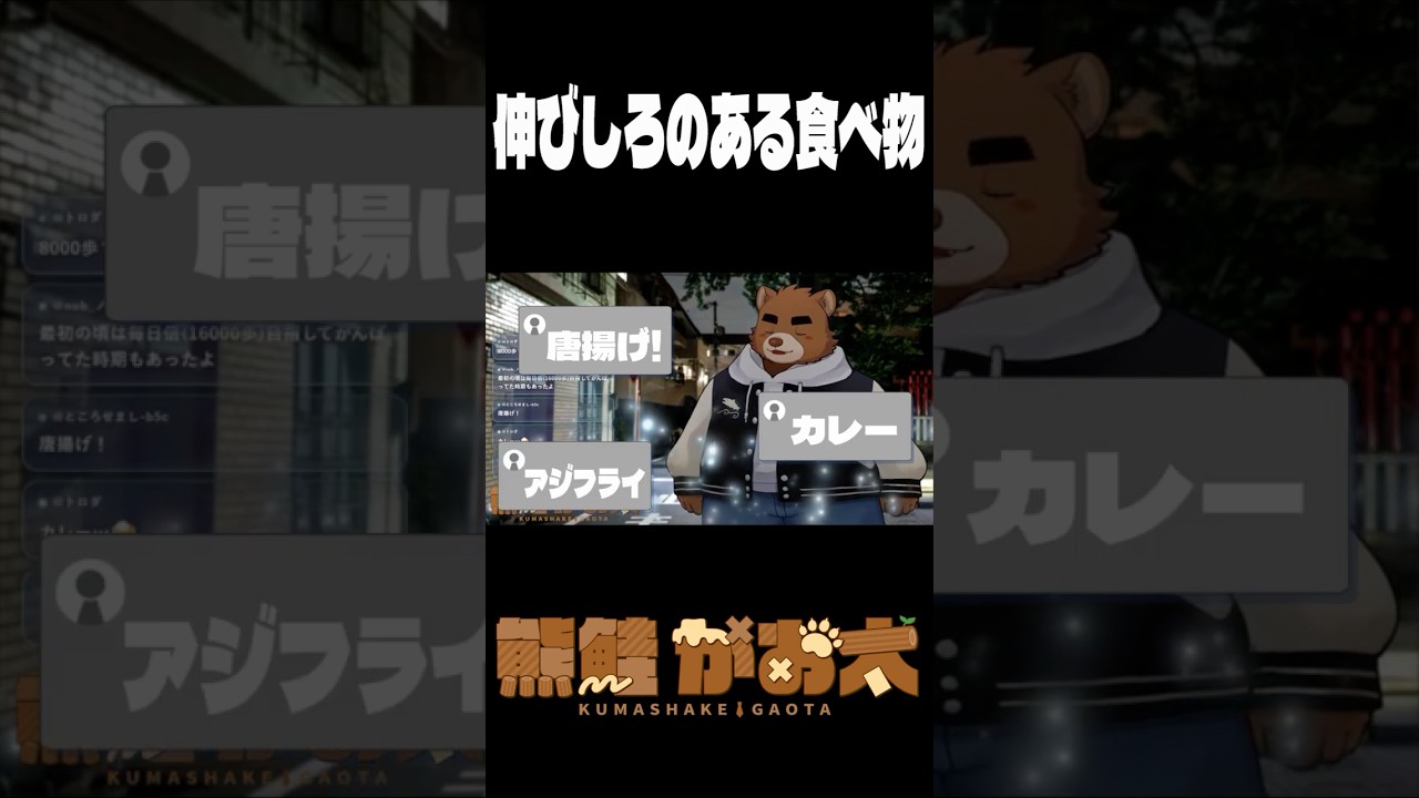 伸びしろのある食べ物 #ケモノvtuber #ケモノ系vtuber #shorts