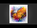 Peinture intuitive art abstrait avec peinture acrylique  hora