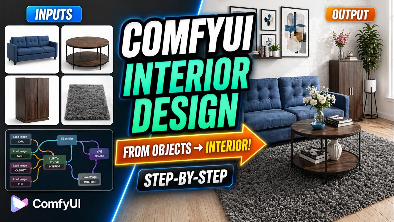 ComfyUI Makes Interior Design 10x Faster | Workflow Tutorial - YouTube